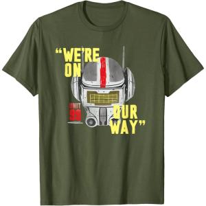 imageStar Wars The Bad Batch Tech Unit 99 Were On Our Way TShirtOlive Green