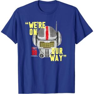 imageStar Wars The Bad Batch Tech Unit 99 Were On Our Way TShirtRoyal Blue