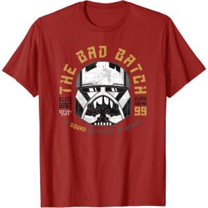 imageStar Wars The Bad Batch Wrecker A Squad Different by Design TShirtCranberry Red