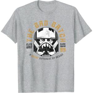 imageStar Wars The Bad Batch Wrecker A Squad Different by Design TShirtHeather Grey