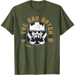 imageStar Wars The Bad Batch Wrecker A Squad Different by Design TShirtOlive Green