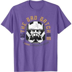 imageStar Wars The Bad Batch Wrecker A Squad Different by Design TShirtPurple Heather