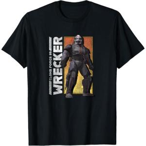 imageStar Wars The Bad Batch Wrecker Portrait TShirtBlack