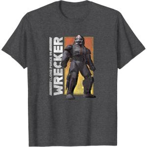 imageStar Wars The Bad Batch Wrecker Portrait TShirtDark Heather Grey