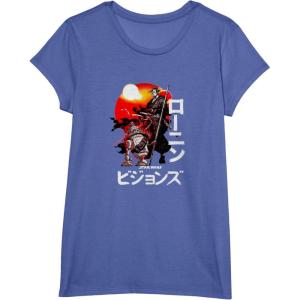 imageStar Wars Visions Samurai Poster TShirtBright Blue Heather