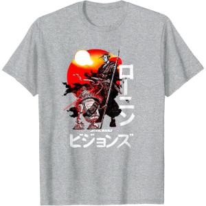 imageStar Wars Visions Samurai Poster TShirtHeather Grey