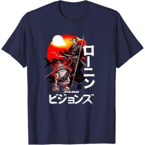 imageStar Wars Visions Samurai Poster TShirtNavy Blue
