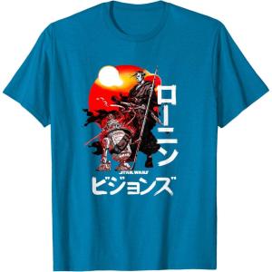 imageStar Wars Visions Samurai Poster TShirtSapphire Blue