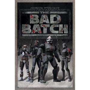 imageTrends International Star Wars The Bad Batch  Clone Force 99 Wall Poster 34L x 224W Premium Unframed VersionBarnwood Framed Version