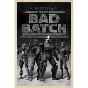 imageTrends International Star Wars The Bad Batch  Clone Force 99 Wall Poster 34L x 224W Premium Unframed VersionBlonde Framed Version