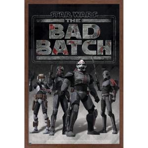 imageTrends International Star Wars The Bad Batch  Clone Force 99 Wall Poster 34L x 224W Premium Unframed VersionMahogany Framed Version