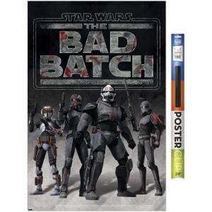 imageTrends International Star Wars The Bad Batch  Clone Force 99 Wall Poster 34L x 224W Premium Unframed VersionPremium Poster  Clip Bundle