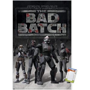 imageTrends International Star Wars The Bad Batch  Clone Force 99 Wall Poster 34L x 224W Premium Unframed VersionPremium Poster  Mount Bundle
