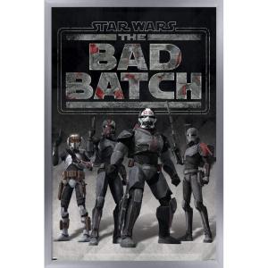 imageTrends International Star Wars The Bad Batch  Clone Force 99 Wall Poster 34L x 224W Premium Unframed VersionSilver Framed Version