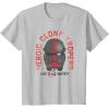imageStar Wars The Bad Batch Hunter Heroic Clone Trooper TShirtSilver Grey