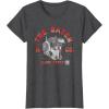 imageStar Wars The Bad Batch ampamp Co Clone Force Tech Helmet TShirtDark Heather Grey