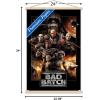 imageTrends International Star Wars The Bad Batch  One Sheet Wall Poster 34L x 224W Premium Unframed VersionPremium Print and Beechwood Hanger Bundle