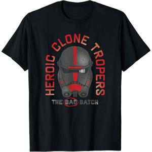 imageStar Wars The Bad Batch Hunter Heroic Clone Trooper TShirtBlack