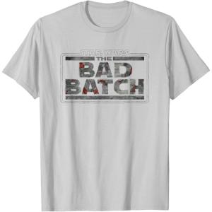 imageStar Wars The Bad Batch Logo TShirtSilver Grey