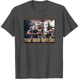 imageStar Wars The Bad Batch Ready for Battle TShirtDark Heather Grey
