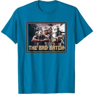 imageStar Wars The Bad Batch Ready for Battle TShirtSapphire Blue