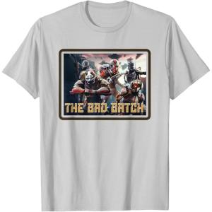 imageStar Wars The Bad Batch Ready for Battle TShirtSilver Grey