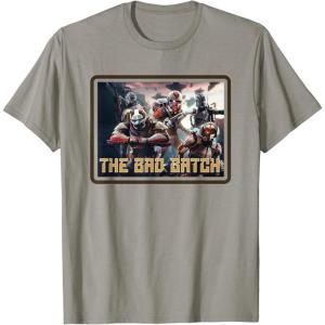 imageStar Wars The Bad Batch Ready for Battle TShirtSlate Grey