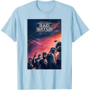 imageStar Wars The Bad Batch Series Elite Clones Poster TShirtBaby Blue
