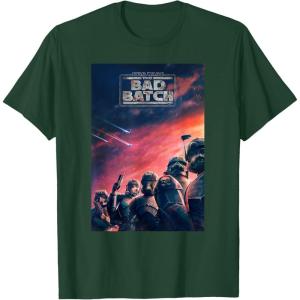 imageStar Wars The Bad Batch Series Elite Clones Poster TShirtDark Green
