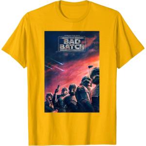 imageStar Wars The Bad Batch Series Elite Clones Poster TShirtGolden Yellow