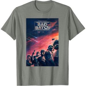 imageStar Wars The Bad Batch Series Elite Clones Poster TShirtOlive Heather