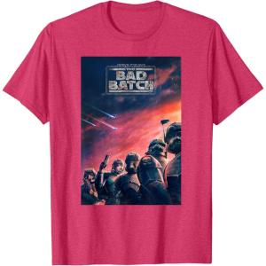imageStar Wars The Bad Batch Series Elite Clones Poster TShirtRed Heather