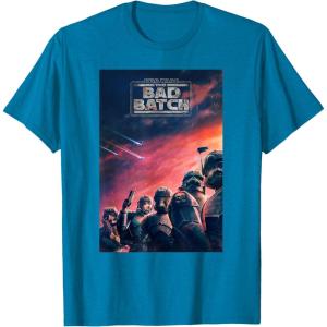 imageStar Wars The Bad Batch Series Elite Clones Poster TShirtSapphire Blue