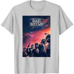 imageStar Wars The Bad Batch Series Elite Clones Poster TShirtSilver Grey