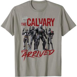 imageStar Wars The Bad Batch The Calvary Has Arrived TShirtSlate Grey