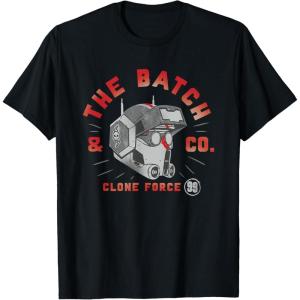 imageStar Wars The Bad Batch ampamp Co Clone Force Tech Helmet TShirtBlack