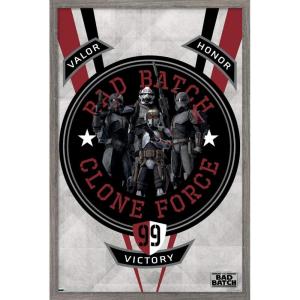 imageTrends International Star Wars The Bad Batch  Badge Wall Poster 34L x 224W Premium Unframed VersionBarnwood Framed Version