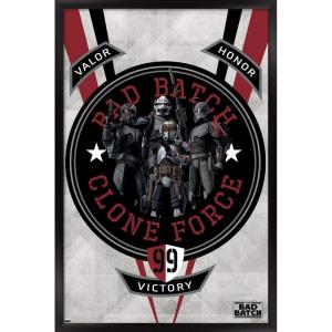 imageTrends International Star Wars The Bad Batch  Badge Wall Poster 34L x 224W Premium Unframed VersionBlack Framed Version