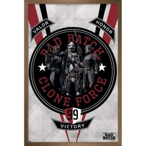imageTrends International Star Wars The Bad Batch  Badge Wall Poster 34L x 224W Premium Unframed VersionBronze Framed Version