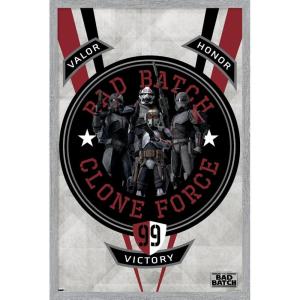 imageTrends International Star Wars The Bad Batch  Badge Wall Poster 34L x 224W Premium Unframed VersionGray Framed Version