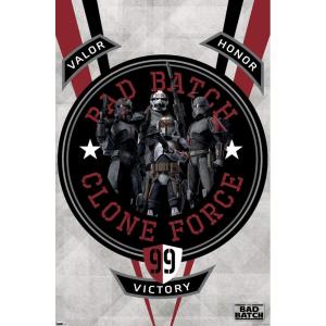 imageTrends International Star Wars The Bad Batch  Badge Wall Poster 34L x 224W Premium Unframed VersionPremium Unframed Version