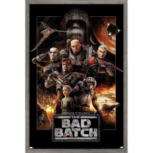 imageTrends International Star Wars The Bad Batch  One Sheet Wall Poster 34L x 224W Premium Unframed VersionBarnwood Framed Version