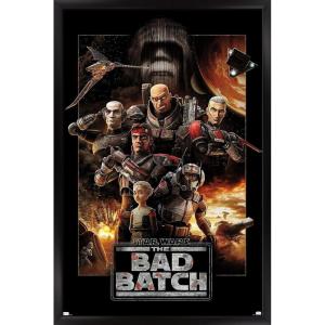 imageTrends International Star Wars The Bad Batch  One Sheet Wall Poster 34L x 224W Premium Unframed VersionBlack Framed Version