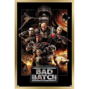 imageTrends International Star Wars The Bad Batch  One Sheet Wall Poster 34L x 224W Premium Unframed VersionGold Framed Version