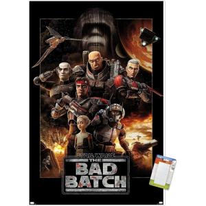 imageTrends International Star Wars The Bad Batch  One Sheet Wall Poster 34L x 224W Premium Unframed VersionPremium Poster  Mount Bundle