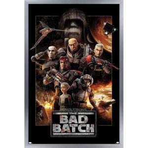 imageTrends International Star Wars The Bad Batch  One Sheet Wall Poster 34L x 224W Premium Unframed VersionSilver Framed Version
