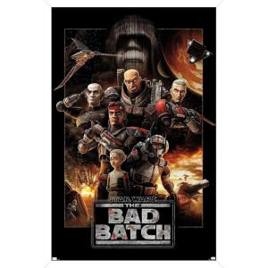 imageTrends International Star Wars The Bad Batch  One Sheet Wall Poster 34L x 224W Premium Unframed VersionWhite Framed Version