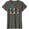imageStar Wars The Bad Batch Faces Names and Quotes TShirtAsphalt Grey