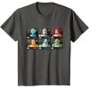 imageStar Wars The Bad Batch Faces Names and Quotes TShirtAsphalt Grey