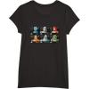 imageStar Wars The Bad Batch Faces Names and Quotes TShirtBlack